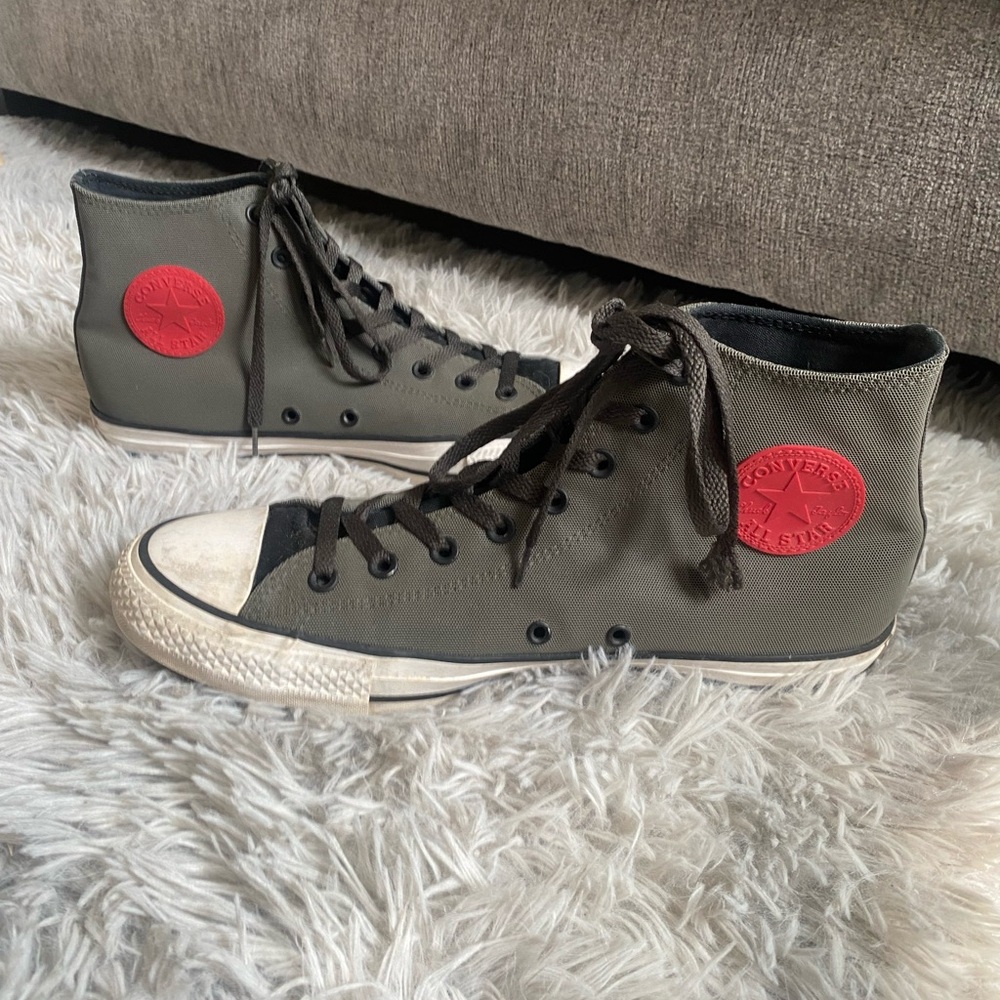 Chuck Taylor All * Grey Converse Rubber Casino Hi-Top Sneaker Mens 11 - 153966C